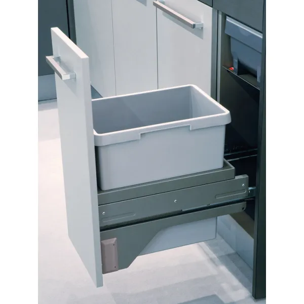 Šiukšliadėžė pilno ištraukimo H420mm, P430mm, 30l pilka