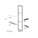 Pull out larder unit frame 859 Hyper, W150mm, H1885-2285mm, anthracite