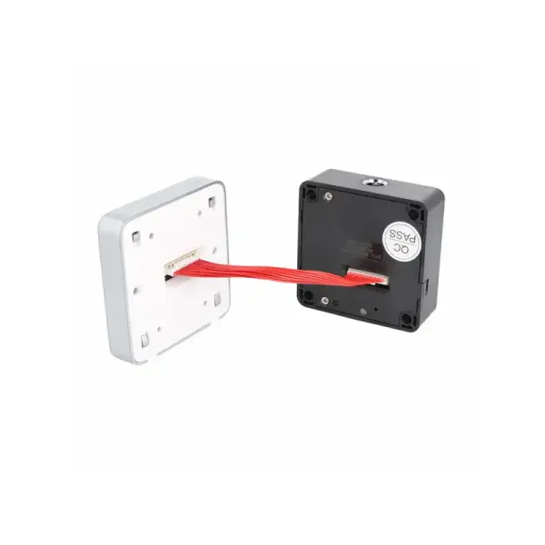Invis. Mifare1 Lock "Mini" W/Card Reader & Code Panel, ABS, Black, 61x61x22mm SISO DK logo No Accessories, No Striker or Batteries