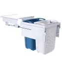 Ištraukiamų krepšių skalbiniams komplektas Hailo, P450mm, 2x33l