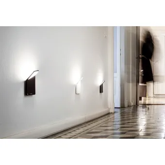 Wall luminaire WINGLET CL, set of 3 pcs, black, 2700K with charging station