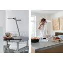 Reading luminaire Roxxane Leggera 52, battery powered with gesture control, ruby red, 2700K
