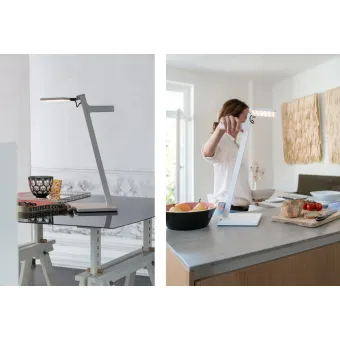 Reading luminaire Roxxane Leggera 52, battery powered with gesture control, ruby red, 2700K