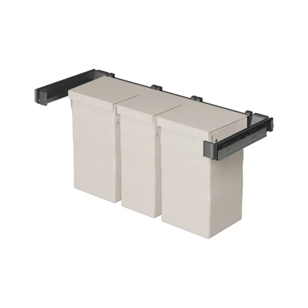 Pull-out laundry basket set Conero 72 H, W534-594mm, 1 laundry bag wide