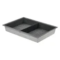 Box, hook-in element for Dresscode pull out frame, H168mm, W600mm, grey