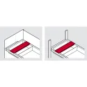 Dėklas veltinis 592x22x21mm, pilka