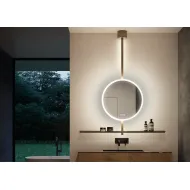Veidrodis LED apšvietimu IO-S D600 220V/65W t.bronza DL
