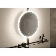 Veidrodis LED apšvietimu IO-S D600 220V/65W t.bronza DL