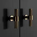 Knob Belgravia T L82mm matt black 