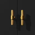 Knob Belgravia T L82mm matt black 