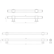 Rankenėlė Belgravia 320/402 mat.juoda H&H
