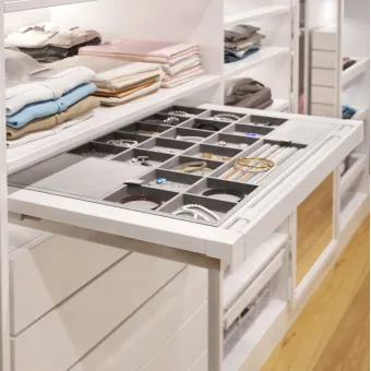 Pull-out drawer with organizer Elitte, W560-618mm, with soft closing, anthracite