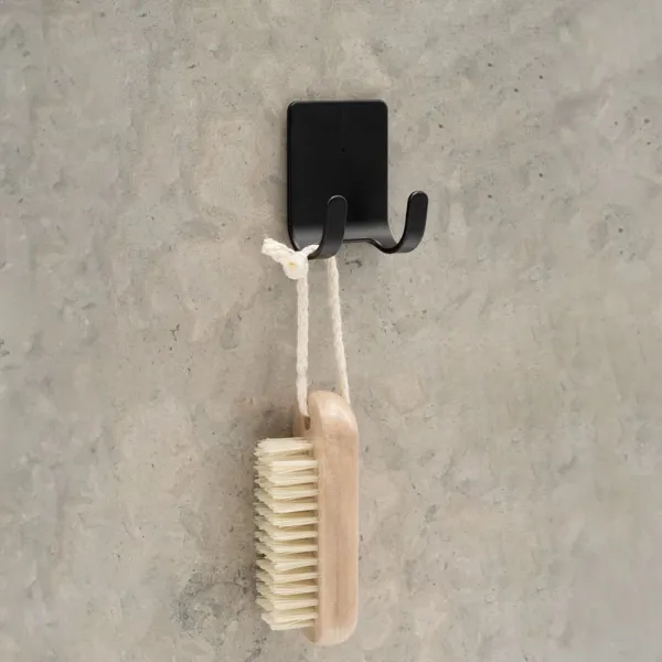 Shower squeegee BASE with self-adhesive holder 57x45x25mm matt black