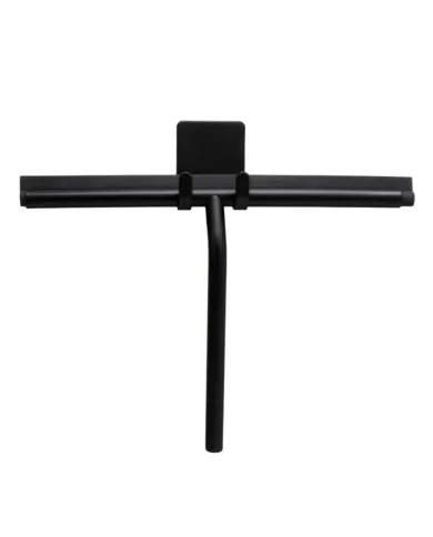 Stiklo valytuvas BASE su klijuojamu laikikliu 57x45x25mm, matinė juoda