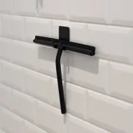 Stiklo valytuvas BASE su klijuojamu laikikliu 57x45x25 mat.juoda