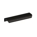 Edge pull profile handle LENTIS, for screw fixing, CC1180mm, L1200mm, black matt