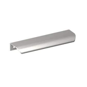 Edge pull profile handle LENTIS, for screw fixing, CC256mm, L266mm, chrome