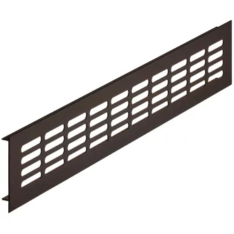 ventilation trims, square, aluminium, with ribbed flanges, slotted