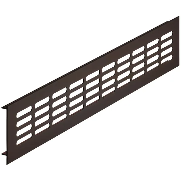 ventilation trims, square, aluminium, with ribbed flanges, slotted