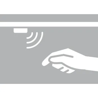 2-in-1 door sensor/touch-free dimmer Loox, Ø12mm, black/white/grey