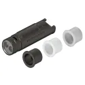 Jungiklis sensorinis universalus 2-in-1, durelėms/sensorinis reguliuojamas, Ø12mms, juoda/balta/pilka Loox