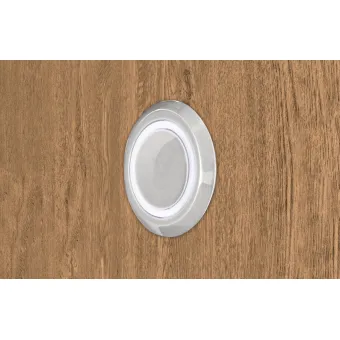 Jungiklis sensorinis su šviesos reguliavimu In-Line Loox5, Ø17mm, 12V, 2m, chromas