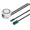 Touch dimmer swith In-Line Loox5, with orientation light, Ø17mm, 24V, 2m, chrome