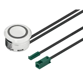 Touch dimmer swith In-Line Loox5, with orientation light, Ø17mm, 24V, 2m, chrome