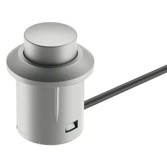 Jungiklis mechaninis paspaudžiamas Ø12mm, su laidu pilka