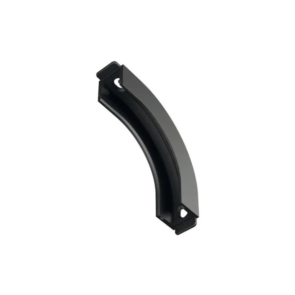 Profile corner connector OneCable, for connection between two room levels, 90°, black