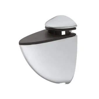 Shelf support with clamp, Design, for wood and glass