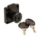 Drawer lock 850 Ø19x22mm keys to differ, black