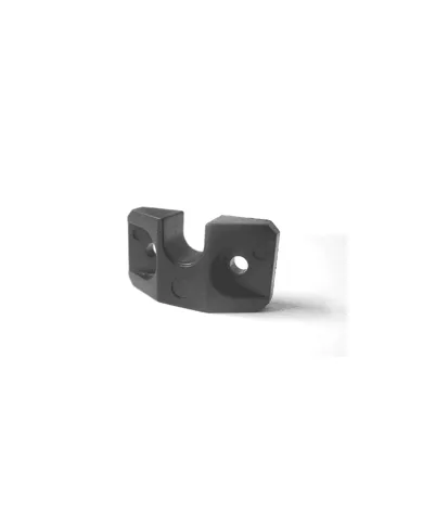 Drawer stop, plastic, for central locks, CC20mm, black