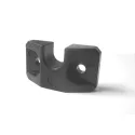Drawer stop, plastic, for central locks, CC20mm, black