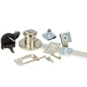 Central lock 851N L600mm, Ø19x22mm 8mm, lateral lock, nickel plated