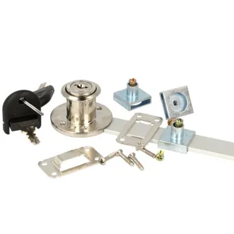 Central lock 851N L600mm, Ø19x22mm 8mm, lateral lock, nickel plated