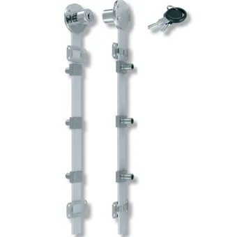 Central lock 851N L600mm, Ø19x22mm 8mm, lateral lock, nickel plated