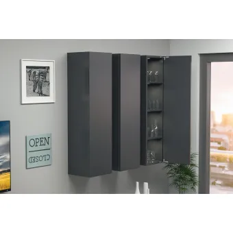 Concealed hinges AIR, with PUSH, nickel