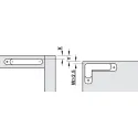 Concealed hinges AIR, with PUSH, nickel
