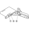 Concealed hinges AIR, with PUSH, nickel