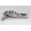 Concealed hinge, Häfele Duomatic 105°, half overlay mounting/twin mounting