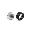 End support for Ø28mm tube black