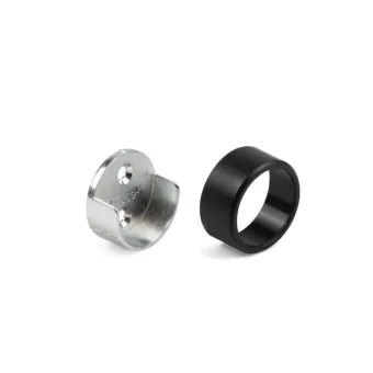 End support for Ø28mm tube black