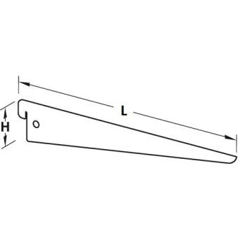 Bracket, U-type, double, L470mm 50kg aluminum