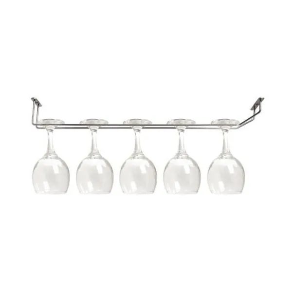 Glass rack, single, chrome