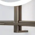 Veidrodis LED apšvietimu IO-S, apvalus, Ø600mm, 220V/65W juodas