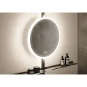 Mirror with LED light IO-S Ø600mm 220V/65W black