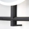 Mirror with LED light IO-D 800x600mm 220V/75W black