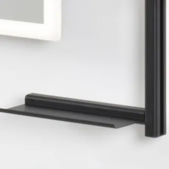 Veidrodis LED apšvietimu IO-D, stačiakampis, 800x600mm, 220V/75W juoda