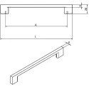 Rankenėlė CC96mm, L156mm, nerūdijantis plienas